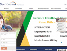 Tablet Screenshot of horizonsprep.com